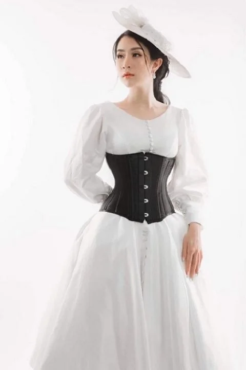 Corset lụa định hình eo đồng hồ cát