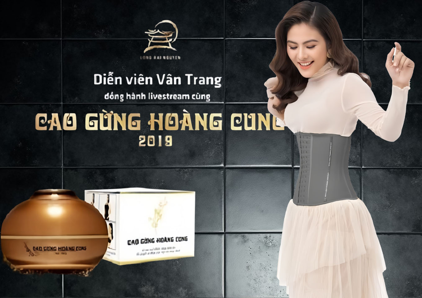 Diễn Viên Vân Trang sử dụng cao gừng hoàng cung